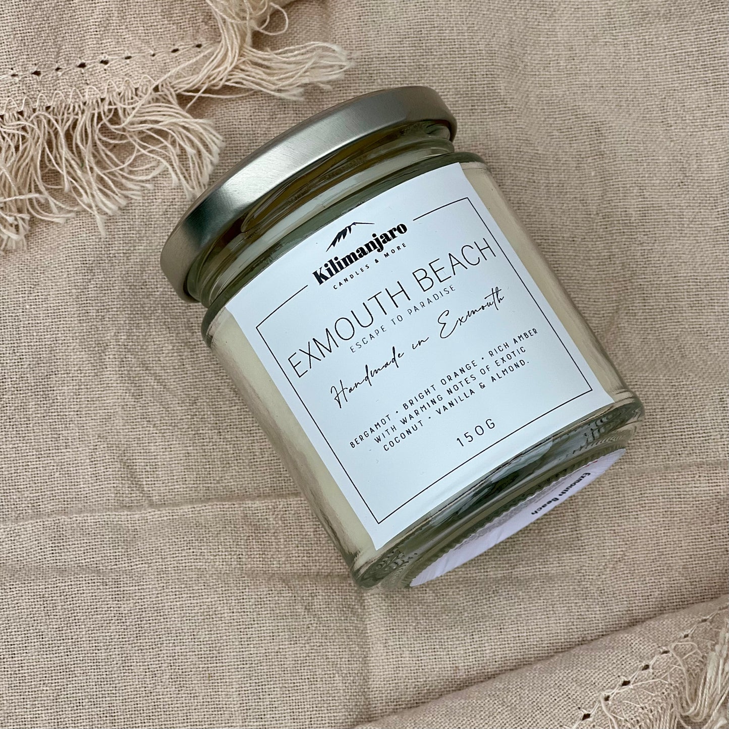 Exmouth Beach Clean-Burning Natural Wax Candle