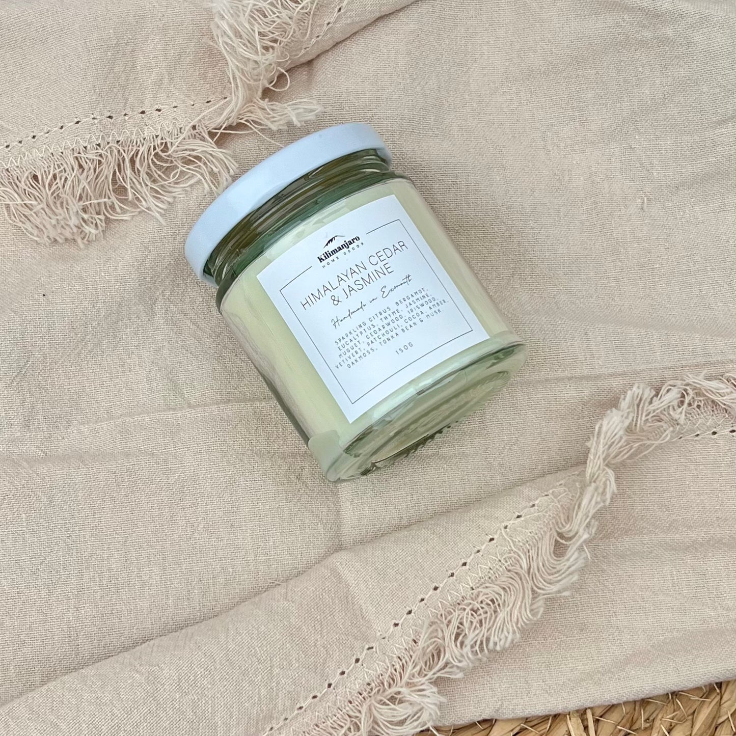 Himalayan Cedar & Jasmine Clean-Burning Natural Wax Candle