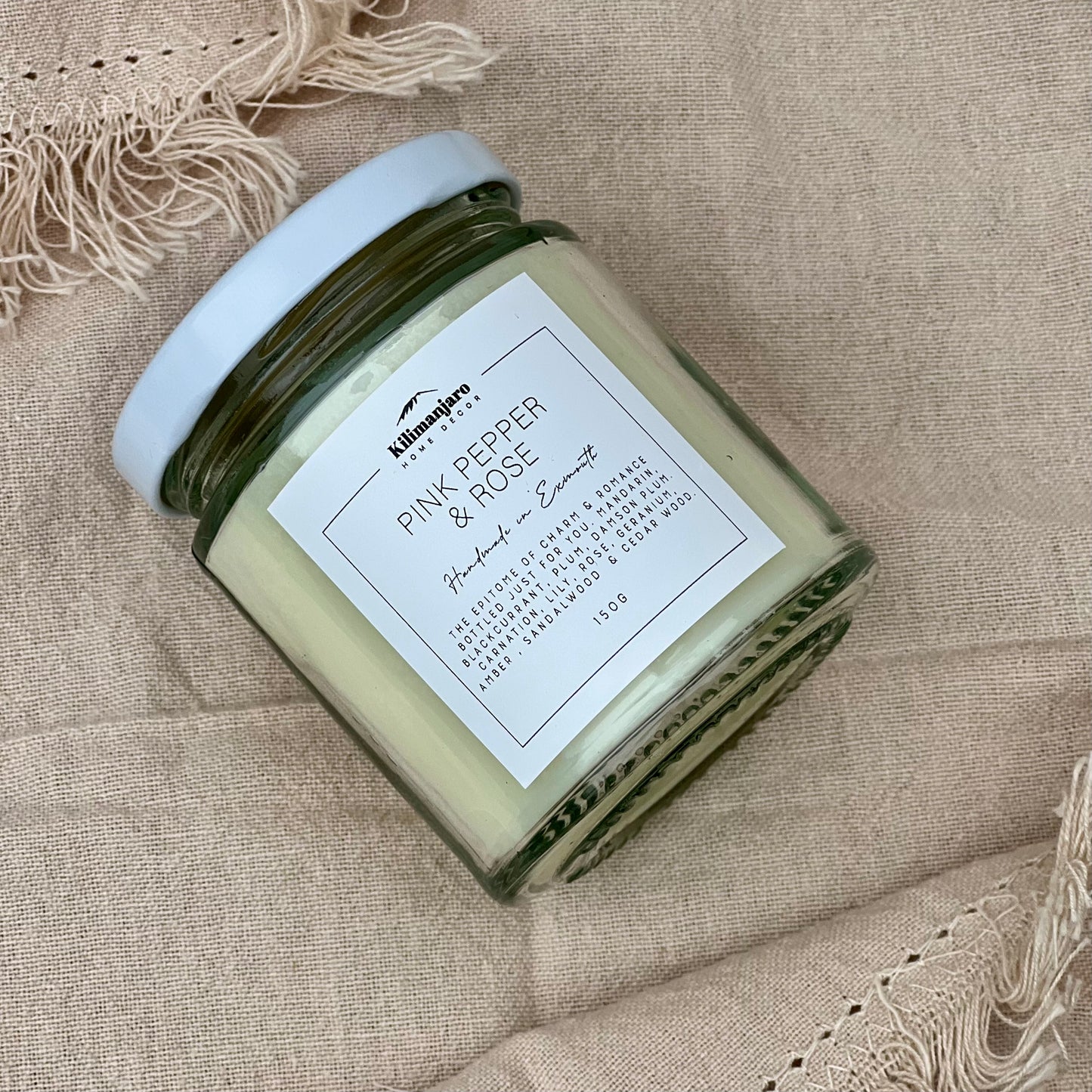 Pink Pepper &  Rose Eco-Conscious Candle