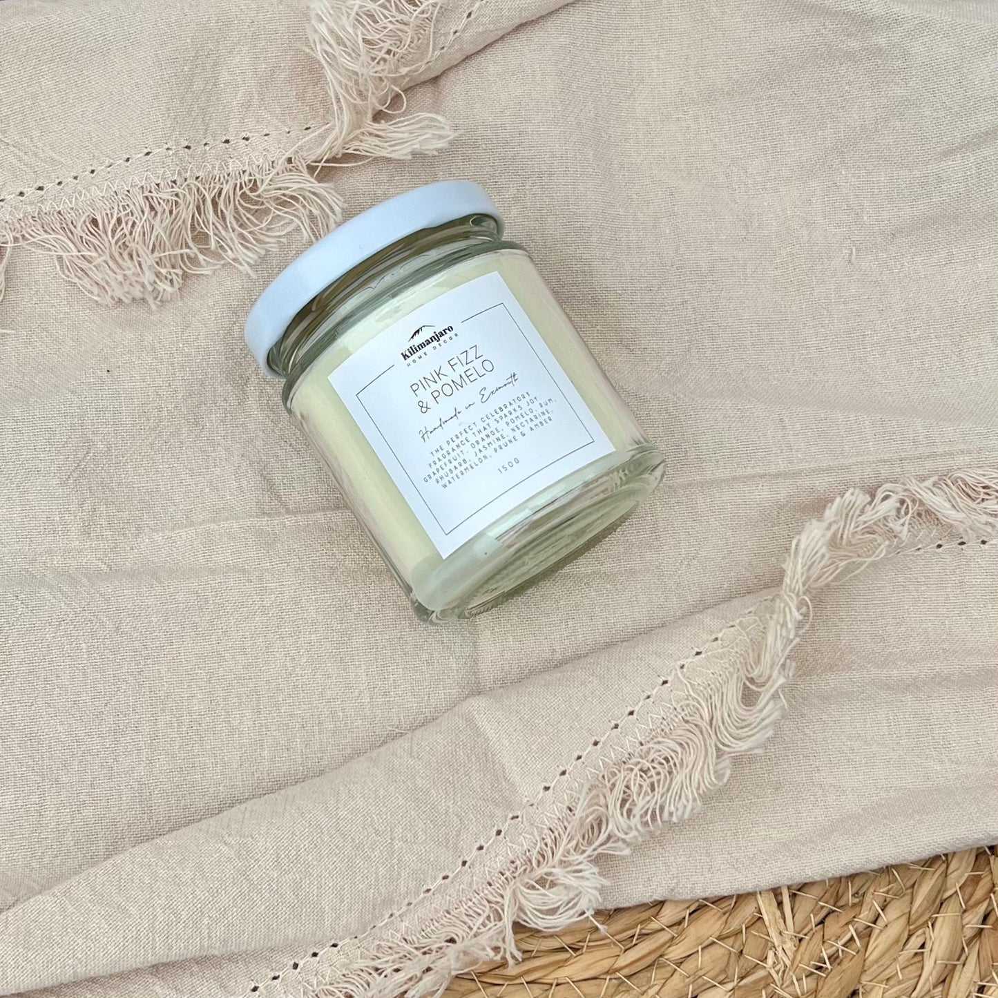 Lemongrass & Ginger Clean-Burning Natural Wax Candle