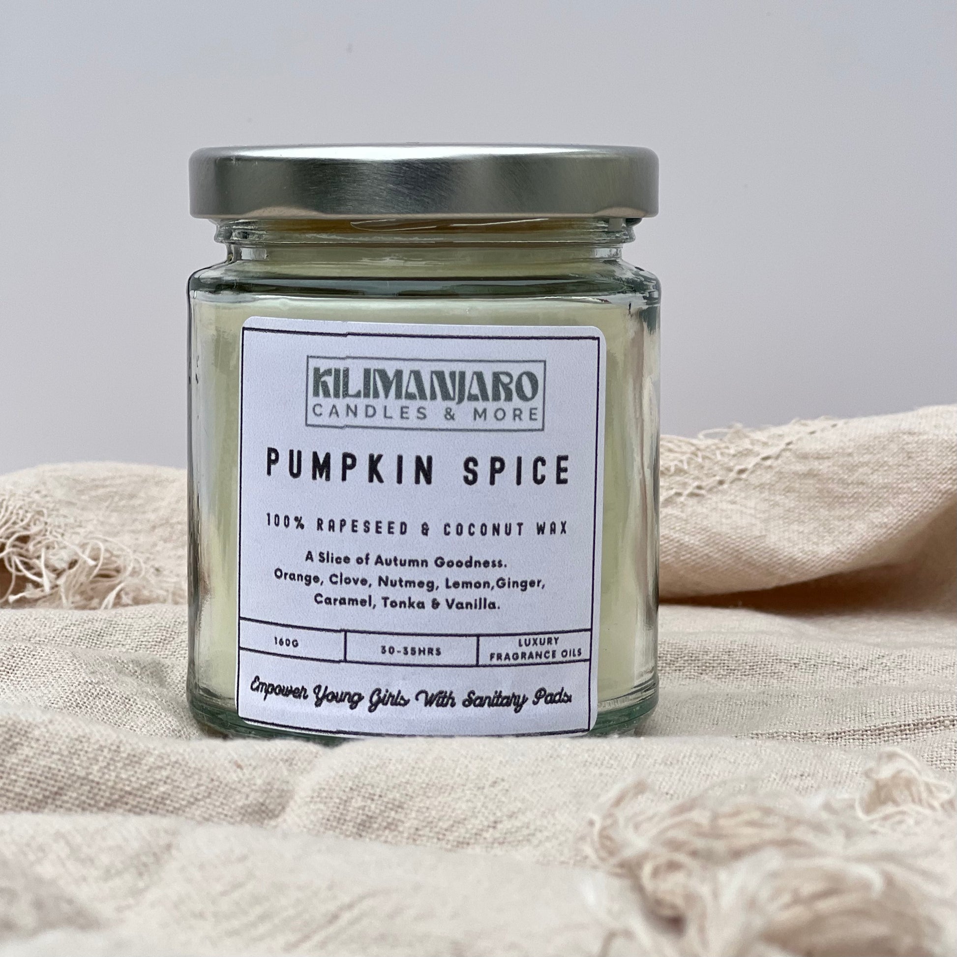 Pumpkin spice luxury candle 