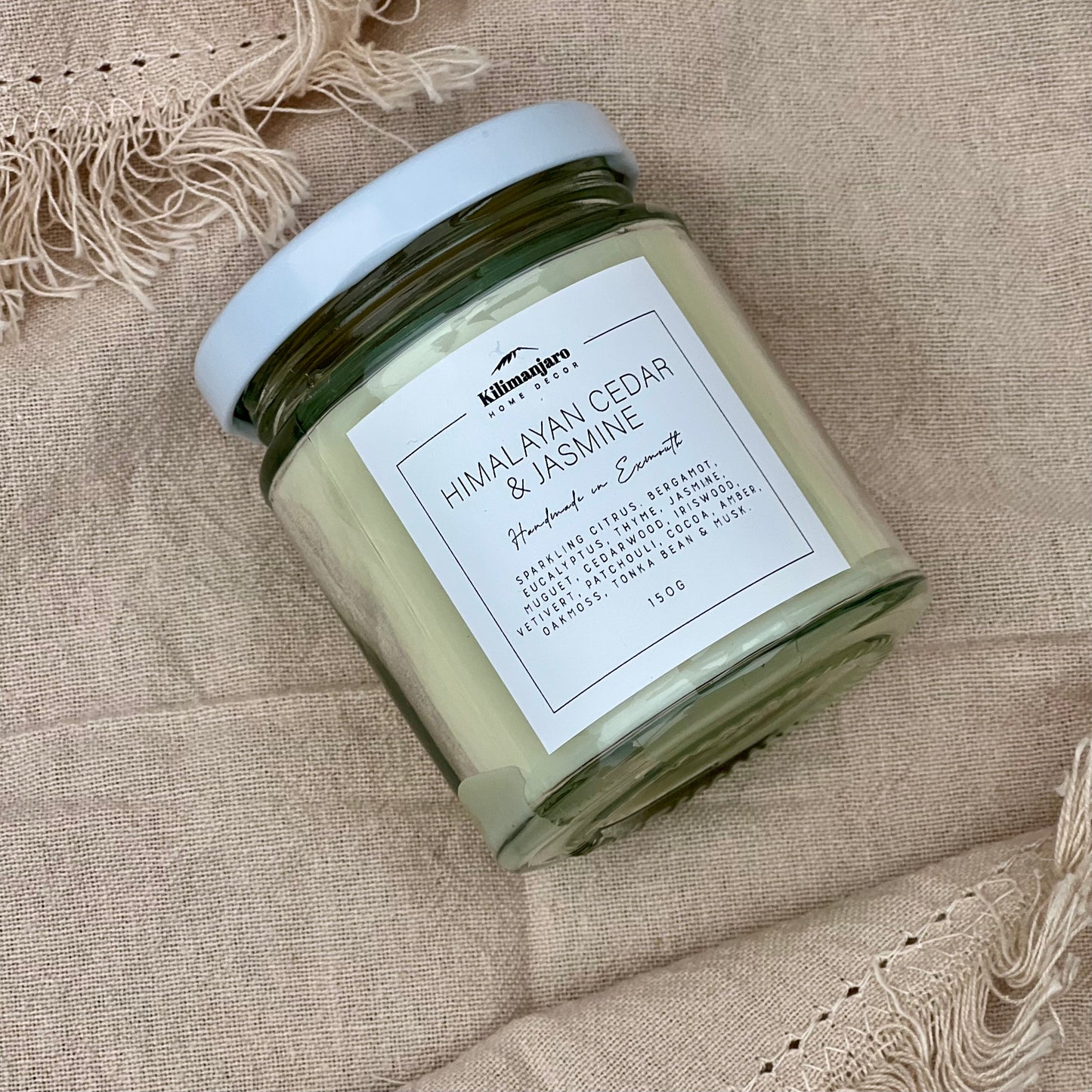 Himalayan Cedar & Jasmine Clean-Burning Natural Wax Candle