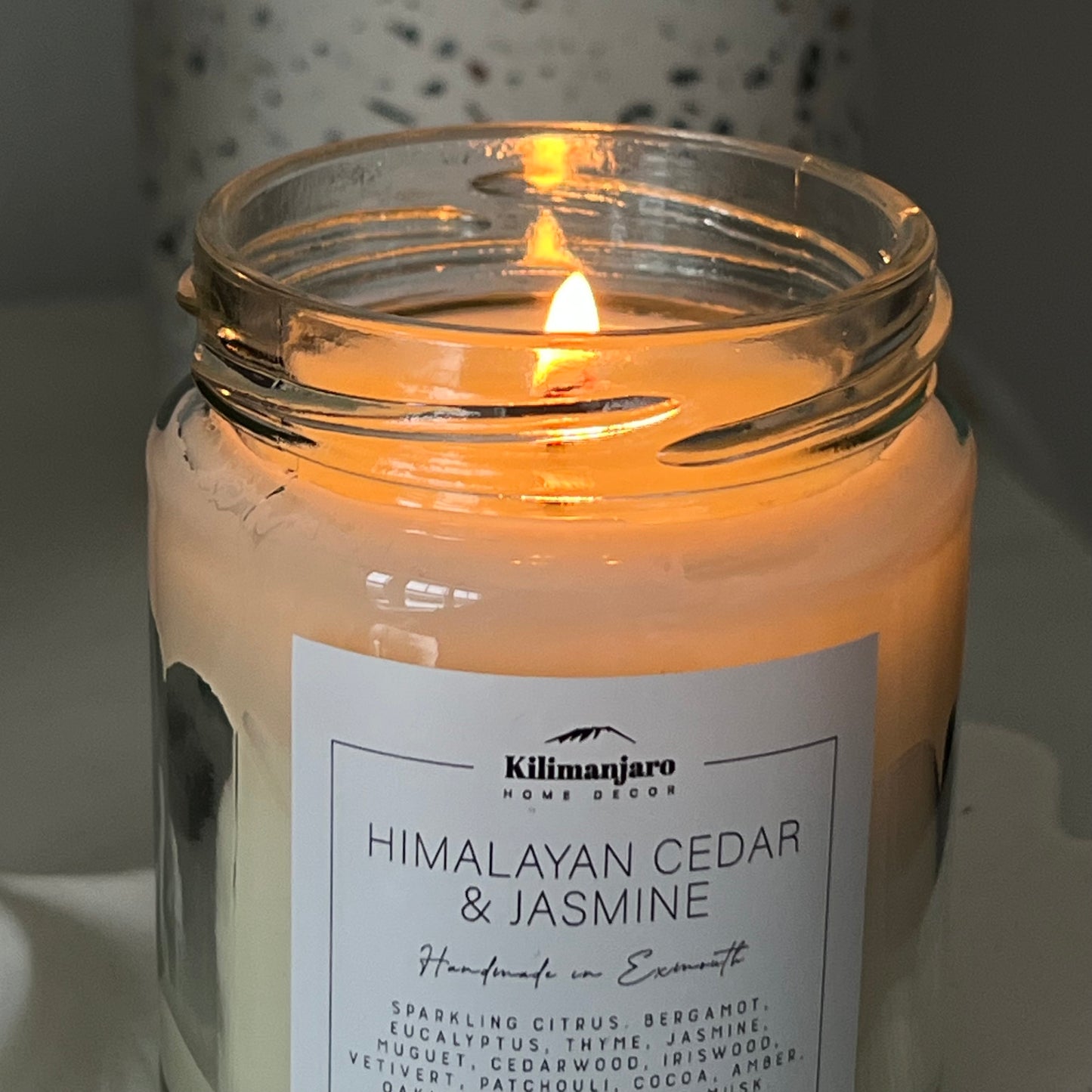 Himalayan Cedar & Jasmine Clean-Burning Natural Wax Candle