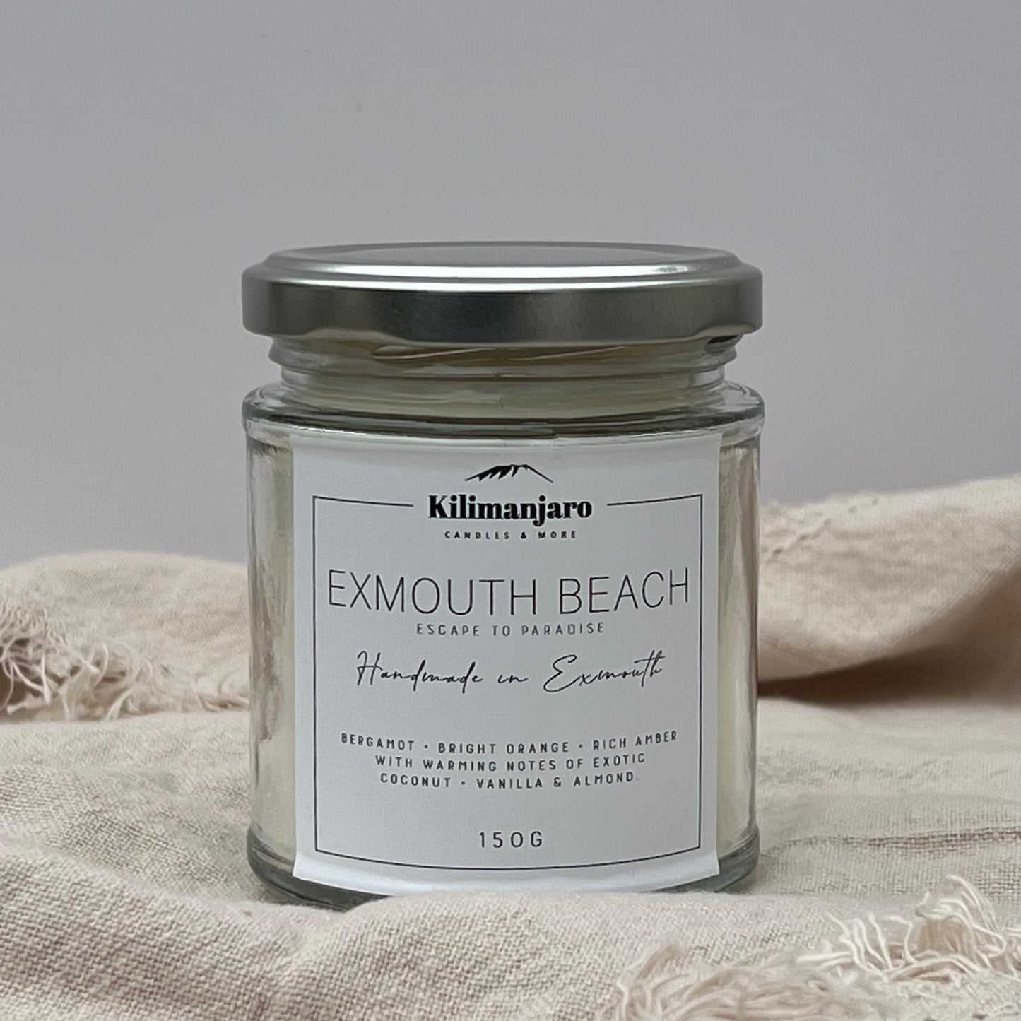 Exmouth Beach Clean-Burning Natural Wax Candle