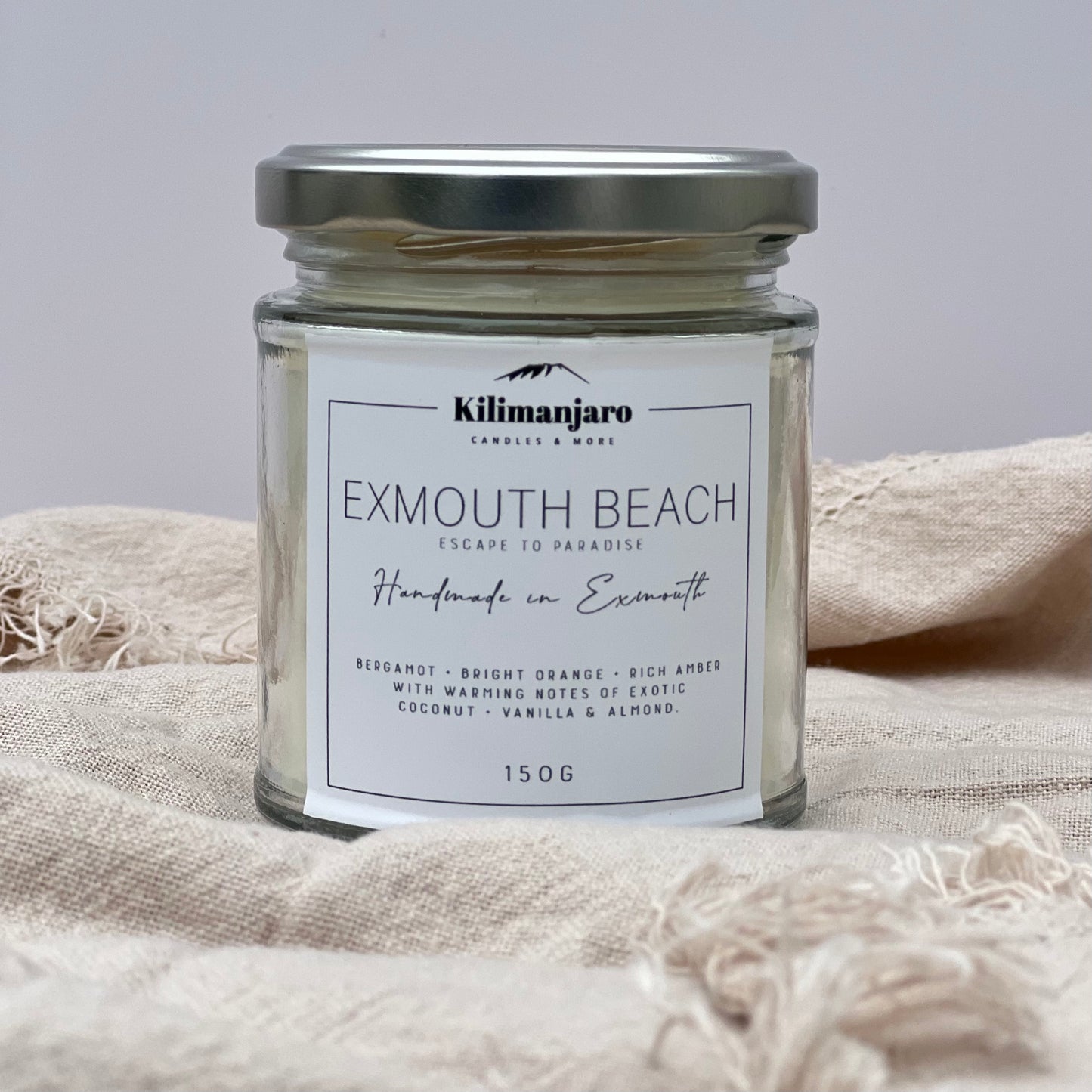 Exmouth Beach Clean-Burning Natural Wax Candle