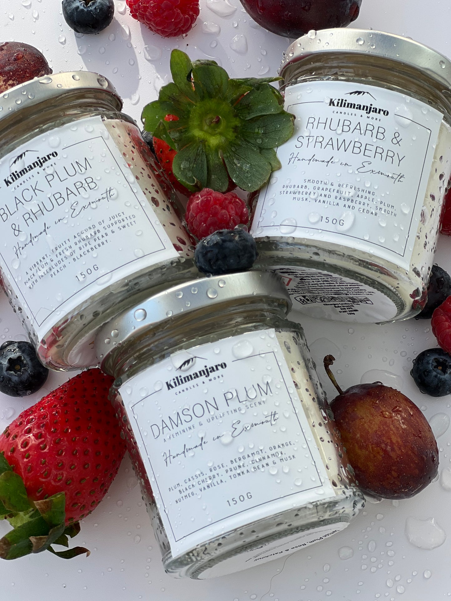 Strawberry & Rhubarb Luxury Candle